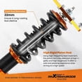 thumbnail image 4 of Coilover Suspension Shocks Struts For Mitsubishi Lancer OZ CS6A FWD 2002-2006 Height Adjustable Coilovers Shock Absorber, 4 of 5
