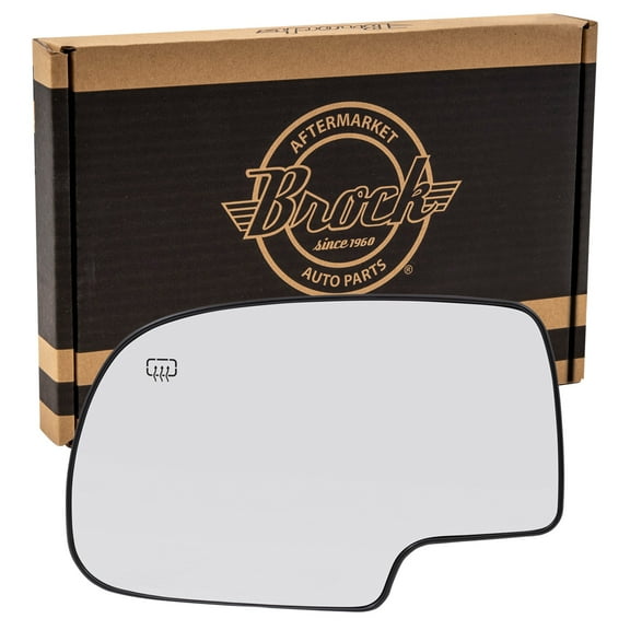Brock Mirror Glass with Base for 1999-2006 Silverado 1500 Heated Left 88986362 2000-2006 Tahoe
