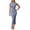 Blue, variant on Wdgfv Women's Long Bodycon Dresses Leopard Print Casual Maxi Club Party Tight Dress Short Sleeve