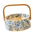 thumbnail image 2 of Bandeja de tocador de cesta de frutas Centro de mesa adornado elegante decorativo reutilizable cerámica portátil portátil organizador de maquillaje beige, 2 of 8
