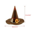 thumbnail image 3 of Scarecrow Hat Scarecrow Costume Party Hat Witch Hat Adult Costume Wizard Hat Magican Hat Cap Halloween Witch Hat, 3 of 16