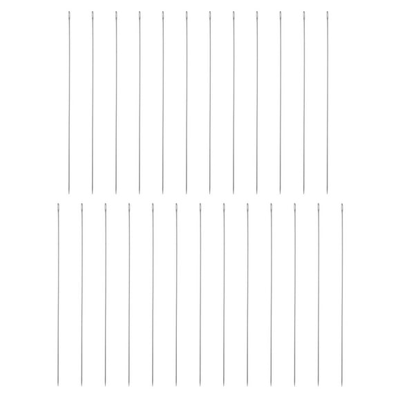 Uxcell 25pcs Sewing Needles 0.45mm Dia 80mm Long Ultra-Thin Stainless Steel Needles