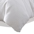 thumbnail image 4 of Uvi 3 Piece King Comforter Set - Cotton - Natural Crinkled Texture - White, 4 of 5