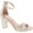 Champagne, variant on Womens Hannah-1 Platform Chunky Heel Metallic Glitter Party Ankle Strap High Heel Sandal