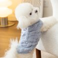 thumbnail image 4 of Serie de chalecos de peluche de caramelos bonitos para perros de otoño e invierno que se pueden tirar de un estilo simple, chaleco de color sólido para mascotas, abrigo de felpa, ropa cálida para gato, 4 of 5