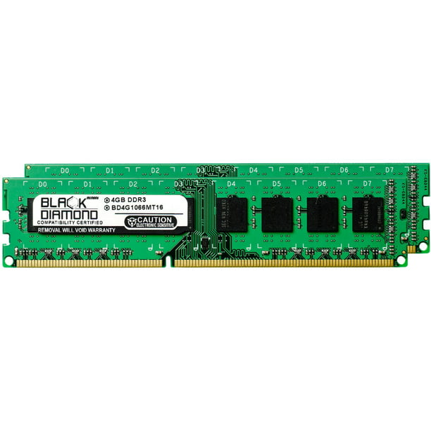8GB 2X4GB Memory RAM for Pavilion Series HPE-257c 240pin PC3-8500 1066MHz DDR3 DIMM Black Diamond Memory Module Upgrade Walmart.com