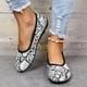 thumbnail image 5 of Zapatos de mujer Punta redonda Retro Moda Estampado de serpiente Fácil de poner y quitar Zapatos casuales perezosos Wmkox8yii FOPL1599, 5 of 9