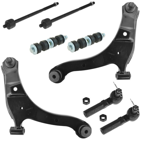 TRQ Control Arm Ball Joint Tie Rod Sway Bar Link 8 pc for PT Cruiser Neon SRT4 PSA58756