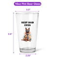 thumbnail image 5 of Happy Father's Day Best German Shepherd Cool Dad Ever 16oz Pint Beer Glass Mug Alsatian Dog Lover Gifts Beer Glasses Cup - 12007, 5 of 5