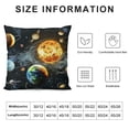 thumbnail image 5 of Qinduosi Planets and Space Throw Pillow Case Cushion Cover Home Office Decorative for Sofa Living Room Square White, 5 of 5
