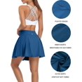 thumbnail image 4 of Alove Women's 2.76 Inch Wiastband Tennis Skirts Lining Shorts With 3 Pockets, 4 of 7