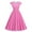 Pink #1, variant on Xihbxyly Retro Dresses for Women Women's Square Neck Wrap Sleeve Short Sleeve Printed Vintage Style Dresses Party Midi Dress