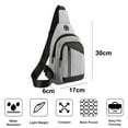 thumbnail image 2 of Sling Bag Small Backpack for Women Men Lightweight One Strap Backpack Travel Hiking Chest Bag - grey, 2 of 6