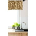 thumbnail image 3 of Ambesonne Vintage Window Valance, Faded Curled Leaves, 54" X 12", Caramel and Beige, 3 of 3