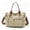 Beige, variant on URSOFINE Canvas Multi-Pocket Tote Bag, Convertible Crossbody Shoulder Handbag for Work Travel Daily Use, Large Capacity Casual Messenger Bag with Detachable Strap
