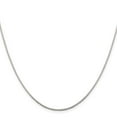 thumbnail image 2 of 925 Sterling Silver Box Chain Styles Necklace .9 mm 8 Sided Diamond-cut Mirror 18 inch 0.9, 2 of 4