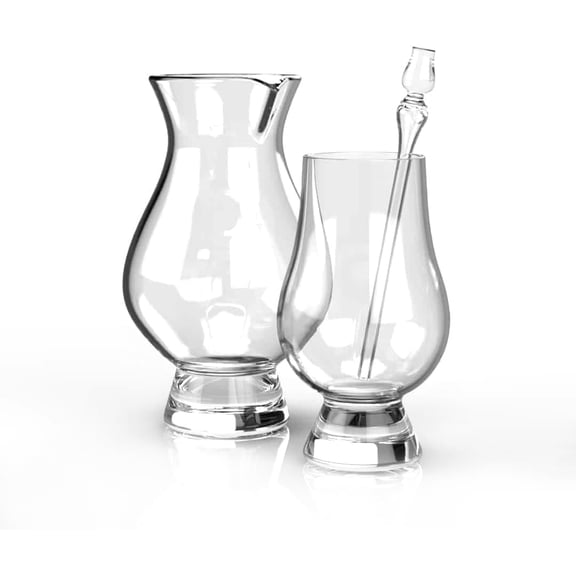 Glencairn Pipette Bundle - Glencairn Glass, Pipette, and Handleless Water Jug