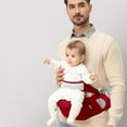 thumbnail image 4 of LHWEN Baby Hip Seat Waist Support Sling for Infants Adjustable Padded Belt Non-Slip Cotton Fabric Ergonomic Design Multiple Carry Positions Storage Pockets Comfortable Outdoor Trips Back Shoulder, 4 of 9