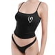 thumbnail image 5 of Camiseta sin mangas sexy con cuello cuadrado para mujer - Sin espalda, tirantes ajustables, doble capa, para fiestas/salidas nocturnas, tallas XS-XL, 5 of 5