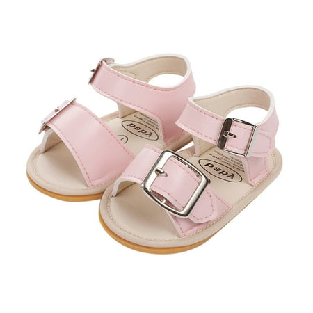 

dmqupv Swim Shoes for Girls Size 5 Infant Boys Girls Open Toe Solid Shoes First Walkers Shoes Summer Baby Boy Infant Pink 6 Months