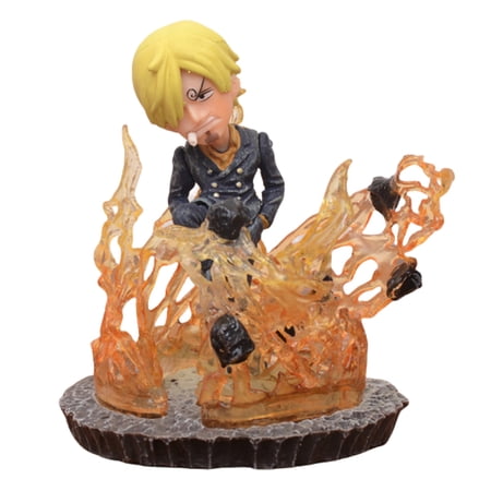 Njube Action Figure Q Version Sanji Figure PVC Character Models Toys Decorative 10cm/3.93inch