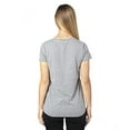 thumbnail image 2 of T-Shirt à Manches Courtes Col en V pour Femmes - Gris Chiné - TG, 2 of 3