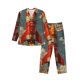 thumbnail image 1 of Fotbe Rusty Rocket Launch Pijama de Hombre con Estampado de Manga Larga, Conjunto de 2 Piezas, Ropa de Dormir Suave y Cómoda con Bolsillos-XX-Large, 1 of 7