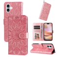 thumbnail image 2 of Funda tipo cartera GANGXUN para iPhone 16 , diseño girasol, cuero PU, soporte, cierre magnético, tarjetero, 2 of 5