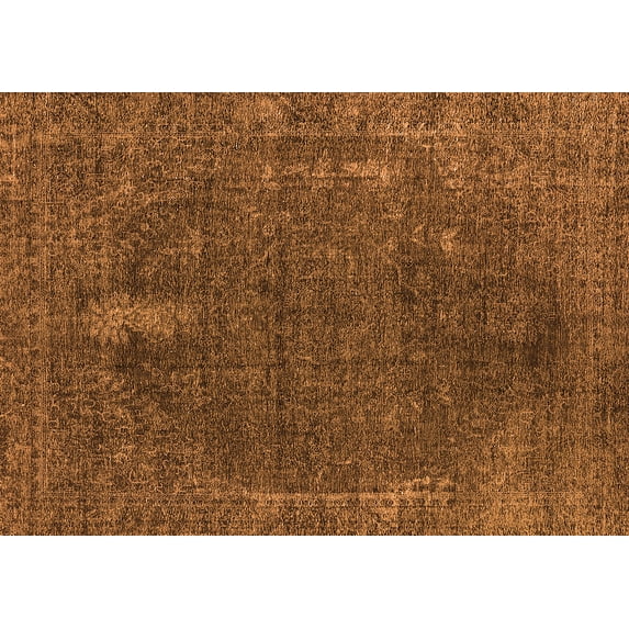 Ahgly Company Indoor Rectangle Oriental Orange Industrial Area Rugs, 6' x 9'