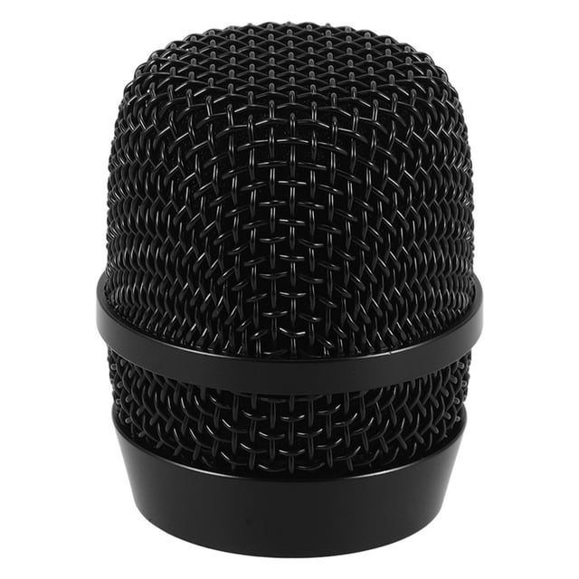 MOVTOTOP Microphone Replacement Grille Black Metal Cover for Universal Use Enhances Sound Quality