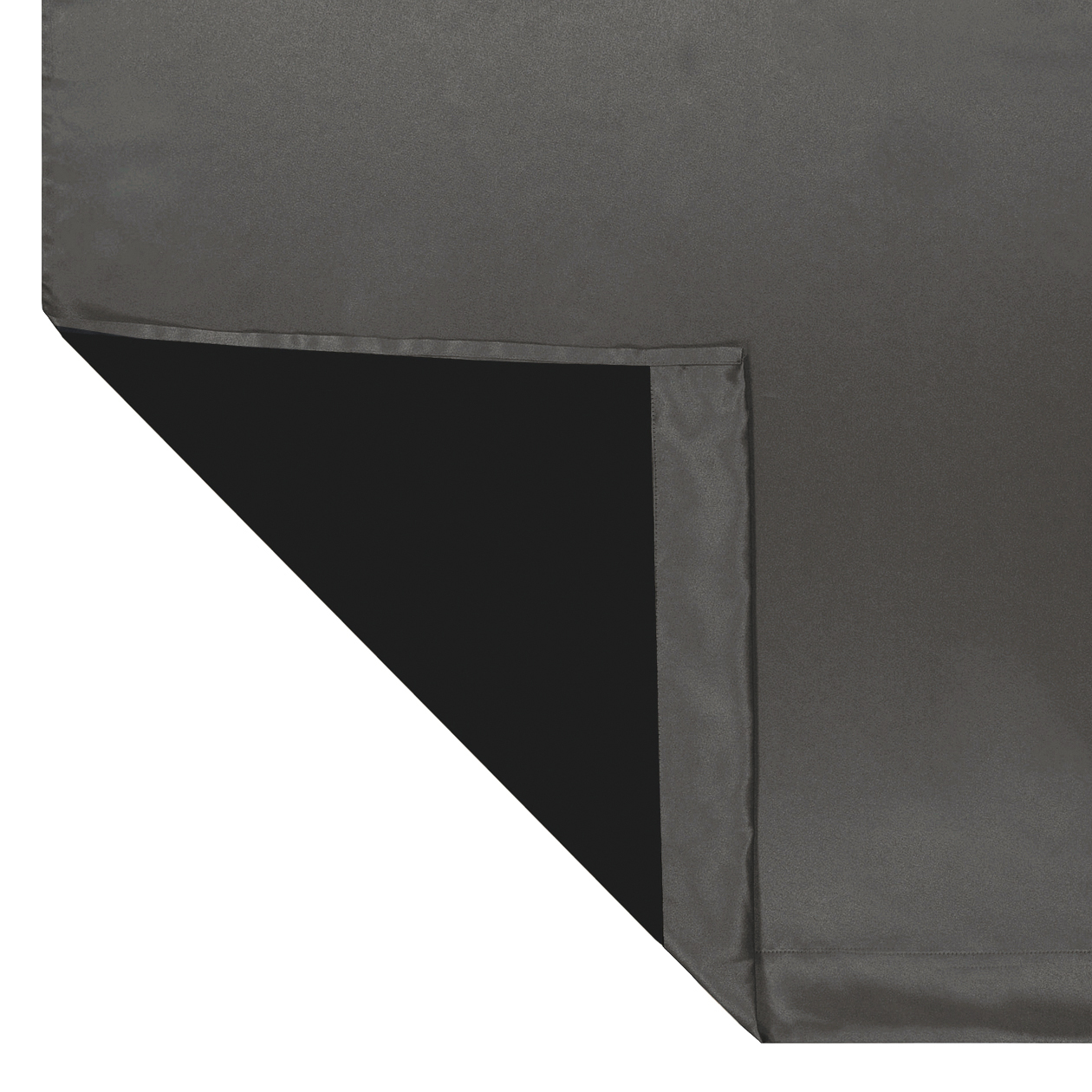 Eclipse Phoenix Solid Blackout Curtains, Set of 2, 84 Inch Long Blackout Curtains, 37"W x 84"L, Smoke