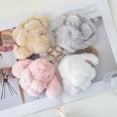 thumbnail image 4 of Handmade Soft Bunny Charms, Cute Lulu Keychain,  Handmade Soft Pompom Charms for Bags, Bags and Keys, 4 of 5