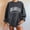 Grey, variant on Oversized Sweatshirts for Women Long Sleeve Basic Y2K Pullover Crewneck Los Angeles Print Comfy Lightweight Tops