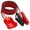 Red, variant on Portable Car Jump Starter Cables, 12AWG 5.9ft Emergency Auto Battery Booster Jumper Leads for Cars, Motorcycles, Lawn Mowers