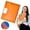Orange, variant on 10 Pack Clear Document Folders Plastic Envelopes Poly Envelopes File Envelopes with Label Pocket and Snap Button for Home Work Office Organization, Letter Size/A4 Size, Red