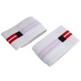 thumbnail image 2 of Muñequera de compresión universal Vhermosa unisex blanco y rojo con soporte y protección ajustables, 2 of 2