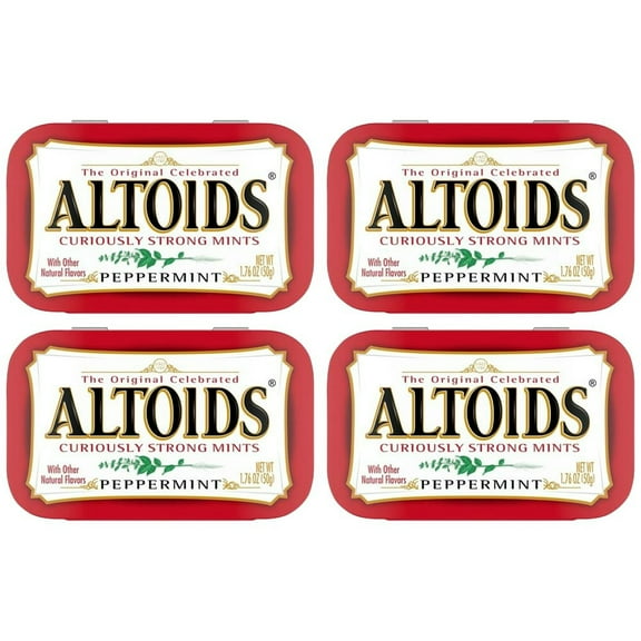 Altoids Classic Peppermint Breath Mints, 1.76-Ounce Tin (pack of 4)