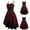 Red, variant on Joau Womens Renaissance Medieval Gothic Corset Dress Lace Embroidered Spaghetti Strap Sleeveless Dress High Low Ball Gowns Halloween Costumes for Women