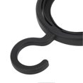 thumbnail image 5 of 4pcs Hanging Wig Stand Foldable Round Wig Display Hanger Smoothly Plastic Wigs Storage Holder for Hat Scarf Bag Black, 5 of 5