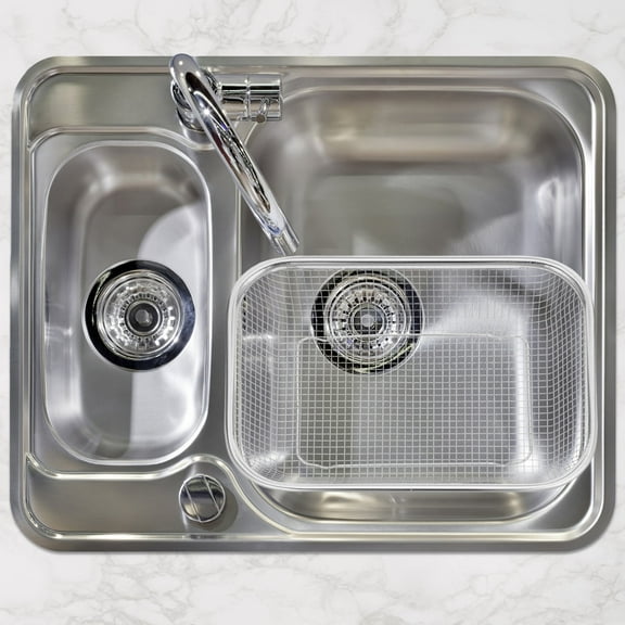 KONTONTY 1Pc Stainless Steel Kitchen Sink Fine Strainer Basket for Draining Fruits Vegetables Efficiently