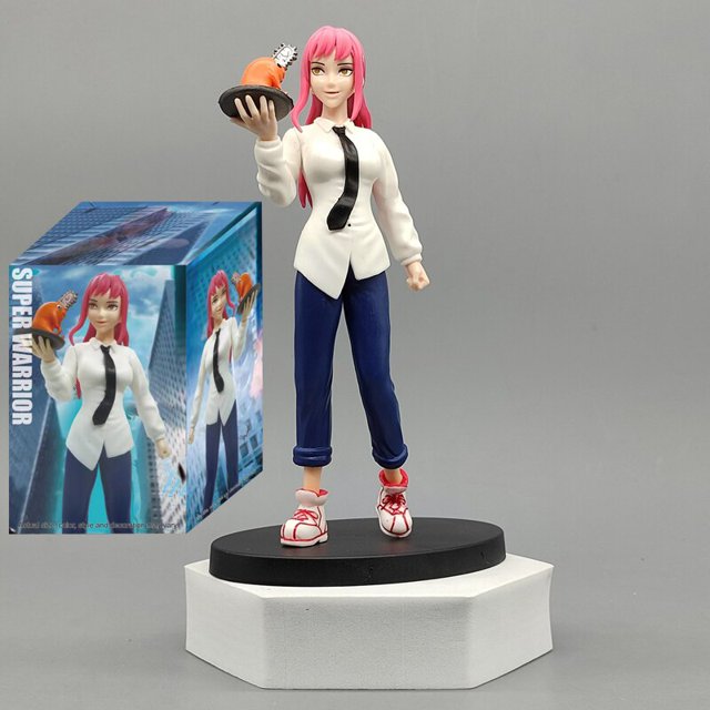 Figura de acción de motosierra Man Denji de 17cm, figura de Anime Power/Denji, figura de motosierra Man Denji, modelo coleccionable para adultos, muñeco de juguete, regalo Gong Bohan LED
