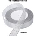 thumbnail image 2 of 2 piezas 2CM 25 yardas cinta plateada papel de regalo cinta decorativa, 2 of 5