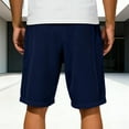 thumbnail image 6 of hotojiny Mens Corduroy Shorts Casual Elastic Waist Drawstring Summer Short Pants Fashion Beach Loose Fit Travel Shorts, 6 of 6