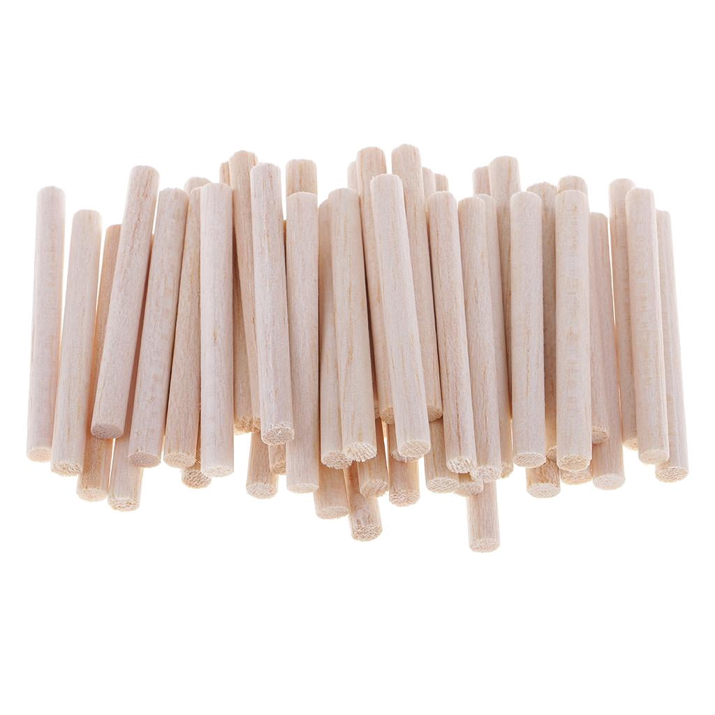 Milageto 80 Pieces 50/300/120mm Balsa Stick Unfinished Modelling Stick
