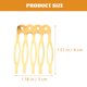 thumbnail image 2 of FESTFENDS 50Ud Peines Dorados De Material Premium Para Complementos De Peinado, 2 of 6