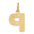 thumbnail image 3 of Diamond2Deal 14K Pendentif Initiale Lettre P en Satin Or Jaune pour Femmes, 3 of 6