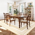 thumbnail image 2 of Nanan 10'x13' Modern Bordered Area Rug Geometric Carpet, Washable Stain-Resistant Non-Slip Rug for Living Room Bedroom Home Office, Beige, 2 of 10