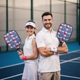 thumbnail image 6 of Pickleball Paddles Set,Pioneer Flower Floral Print Pattern Fiberglass Surface Pickleball Racket Set with 2 Indoor Outdoor Pickleball Balls and Pickleball Bag,Pickle-ball Equipment, 6 of 6