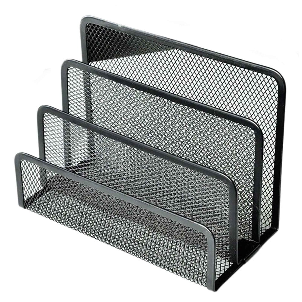 HLONK Desk Organizer Multifunctional Compartmentalized Office Supplies For Desk Metal Desk Accessories Grid Design Desk Organizers And Accessories Paper Organizer