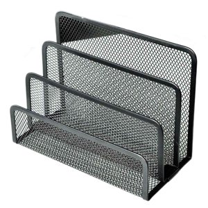 HLONK Desk Organizer Multifunctional Compartmentalized Office Supplies For Desk Metal Desk Accessories Grid Design Desk Organizers And Accessories Paper Organizer